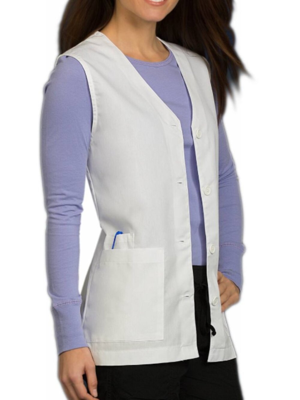 Peaches Uniforms 4349 Vest - White
